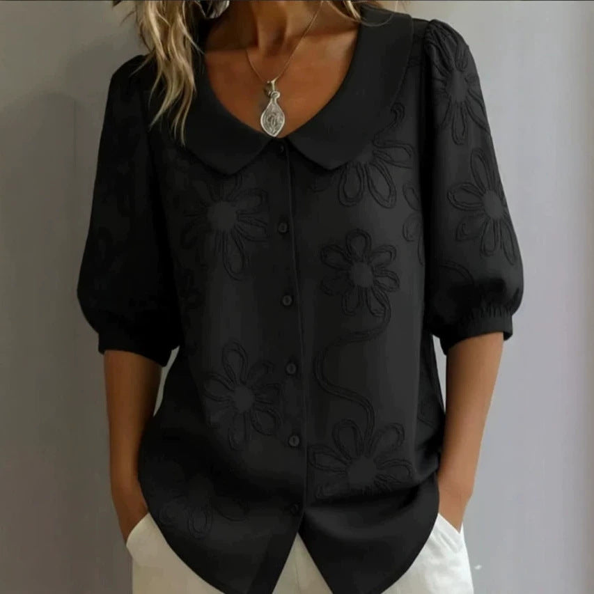 Women's blouse with floral pattern Mune Fashion