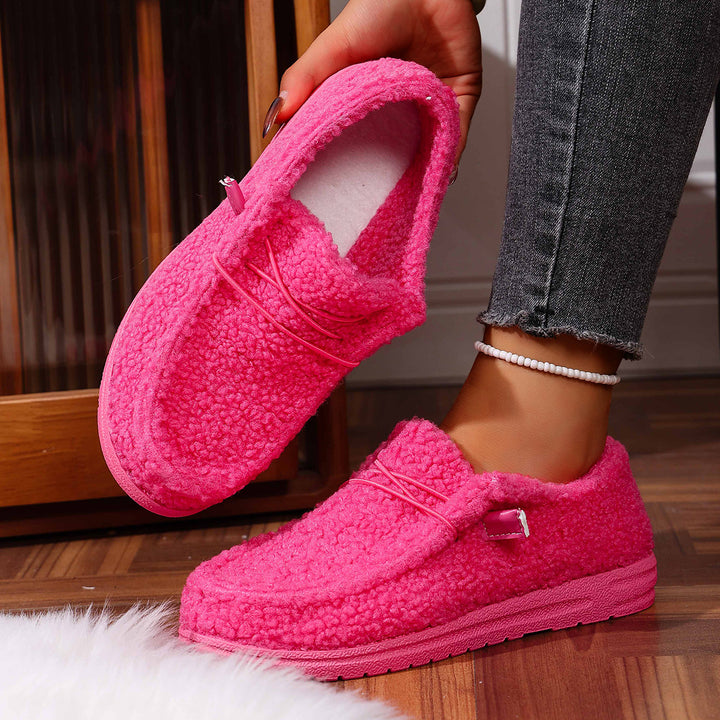 Women's Padded Teddy Fleece Slippers with Cushioned Comfort Footbed and Non-Slip Rubber Sole Mune Fashion