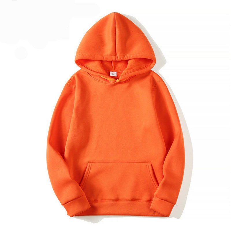 Unisex plain hoodie with kangaroo pocket, ribbed cuffs and relaxed fit Mune Fashion