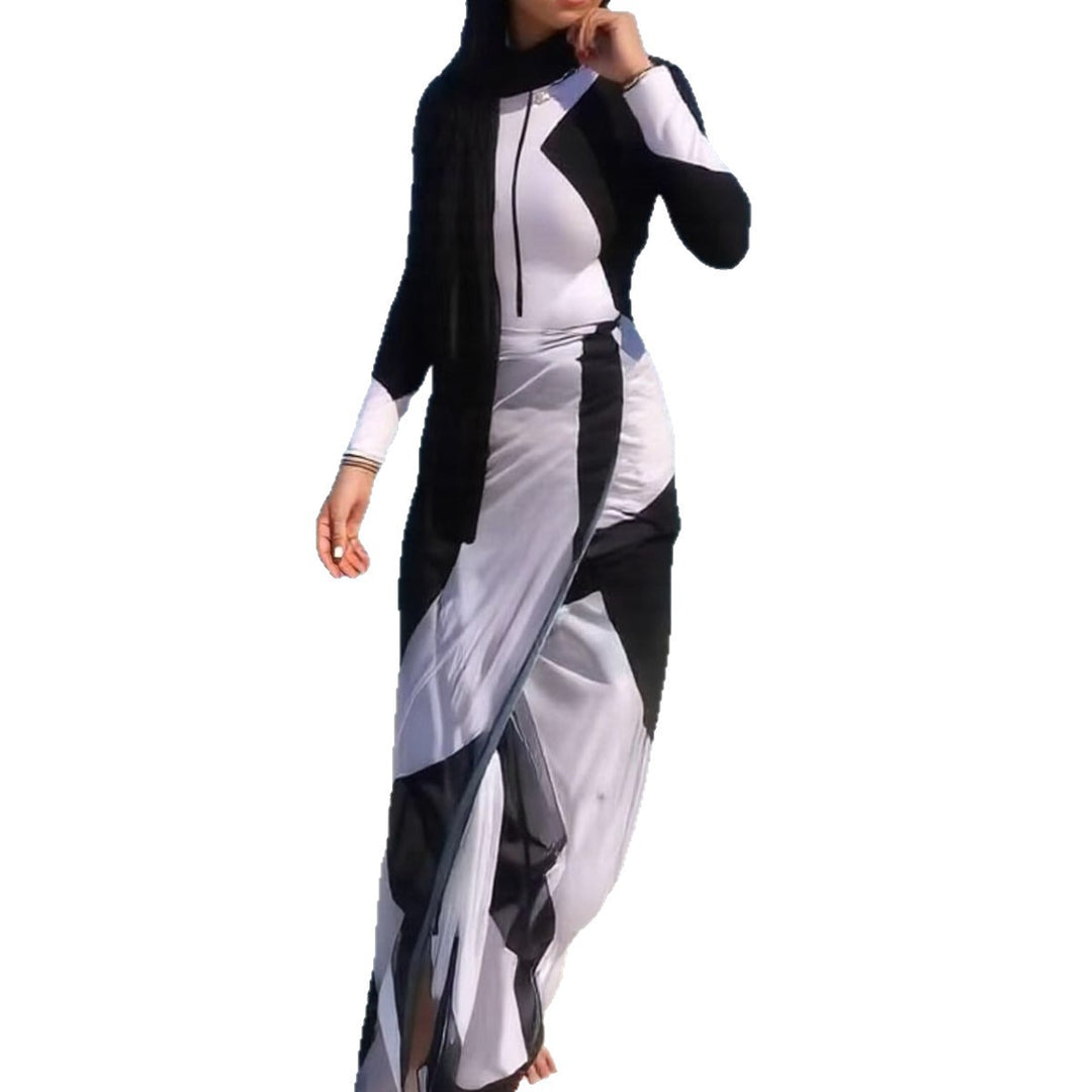 Ladies fashionable UV protection swimsuit with long sleeves Mune Fashion