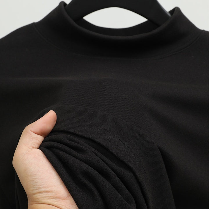 Women's Fashion Top with Stand Collar Mune Fashion