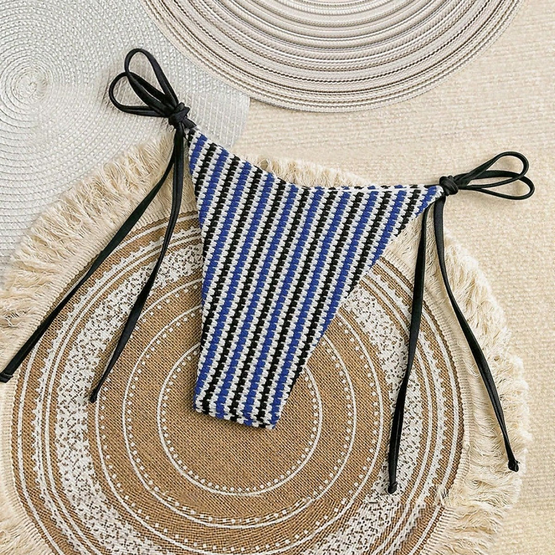 Ladies High-Cut Bikini Bottom with Elegant Ties Mune Fashion