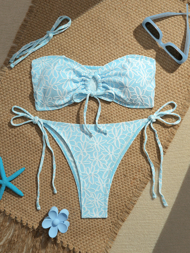Women’s bandeau bikini set with playful ruffle details Mune Fashion