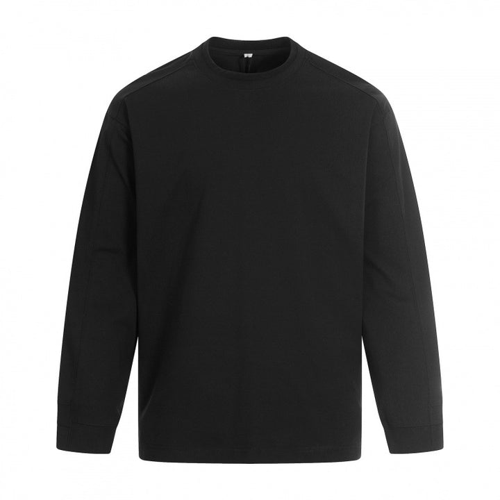 Unisex Long Sleeve Oversized Basic Shirt with Round Neck Mune Fashion