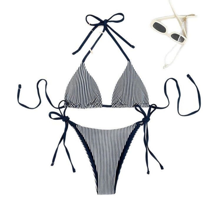 Women Triangle Bikini with Adjustable Ties Mune Fashion