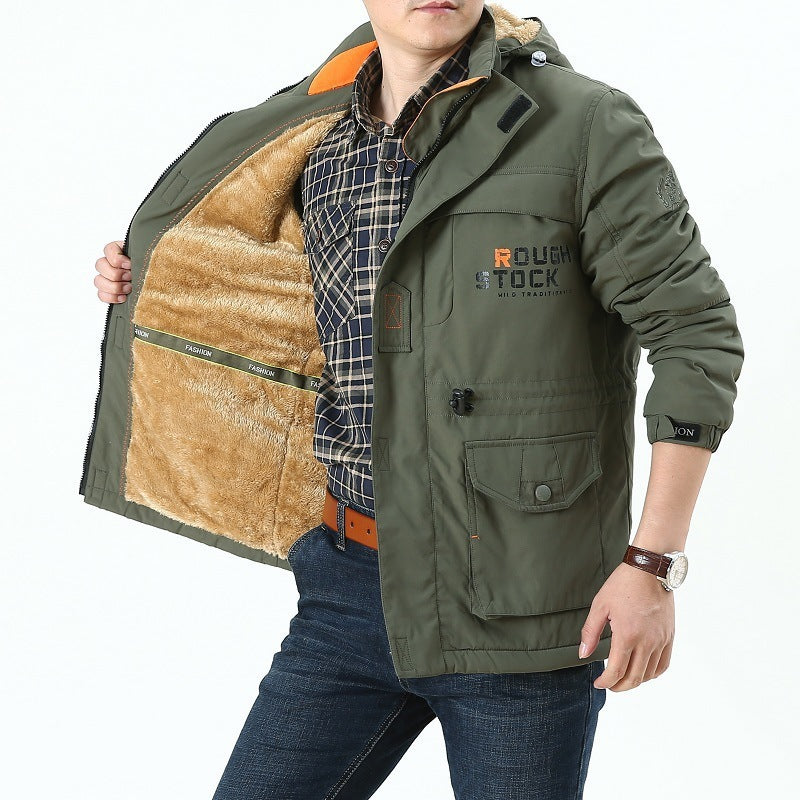 Men's field jacket in urban utility style with multi pockets and high collar Mune Fashion