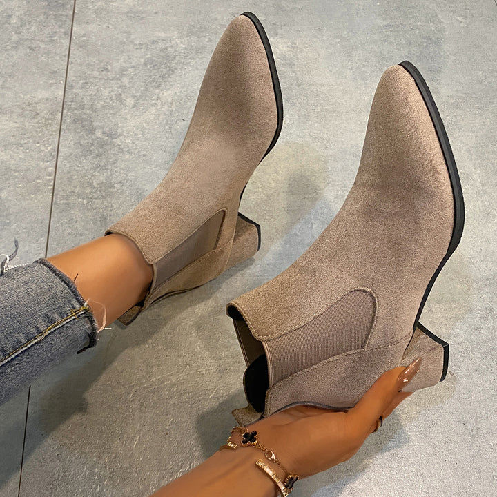 Ladies Elegant Ankle Boots Mune Fashion