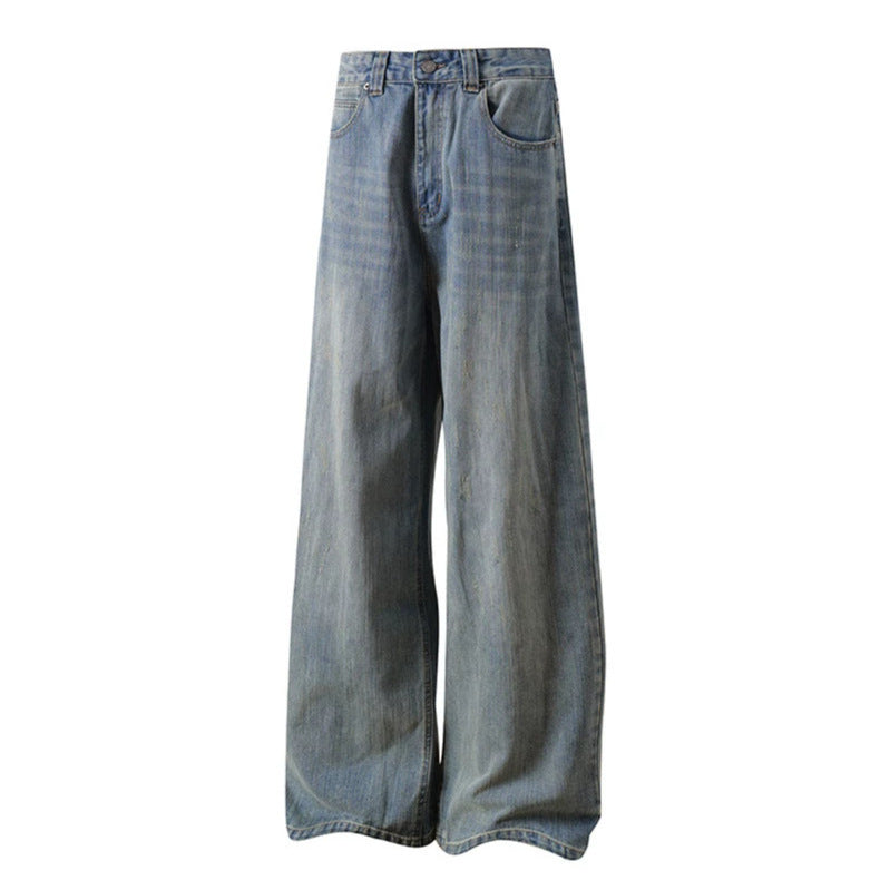 Women's Extra Wide High-Waist Palazzo Jeans with Wide Leg Mune Fashion