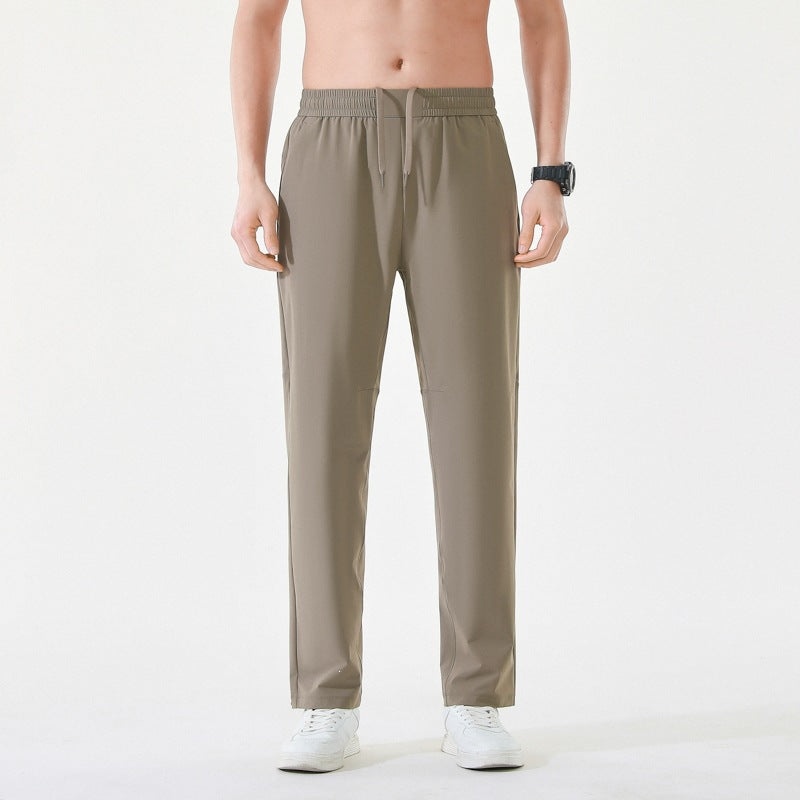 Men's Relaxed-Performance Leisure Pants with elastic drawstring, quick-drying stretch & straight leg Mune Fashion