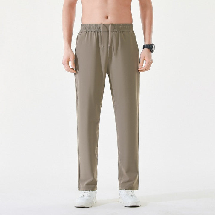 Men's Relaxed-Performance Leisure Pants with elastic drawstring, quick-drying stretch & straight leg Mune Fashion