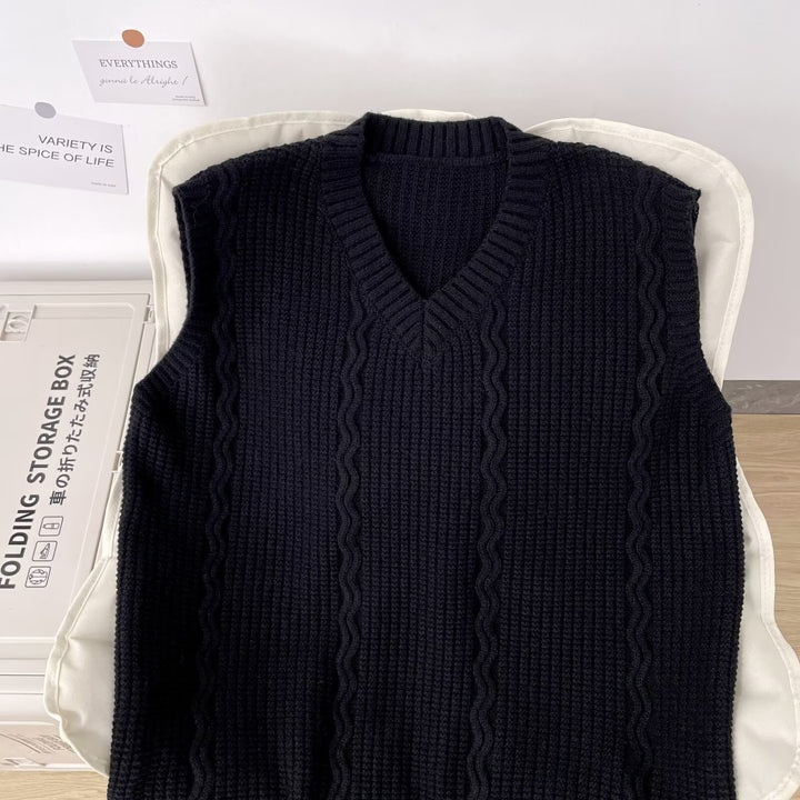 Women's Sleeveless Knitted Sweater Mune Fashion