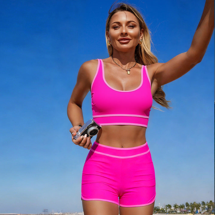 Women's sports bikini set with adjustable straps and high waistband Mune Fashion