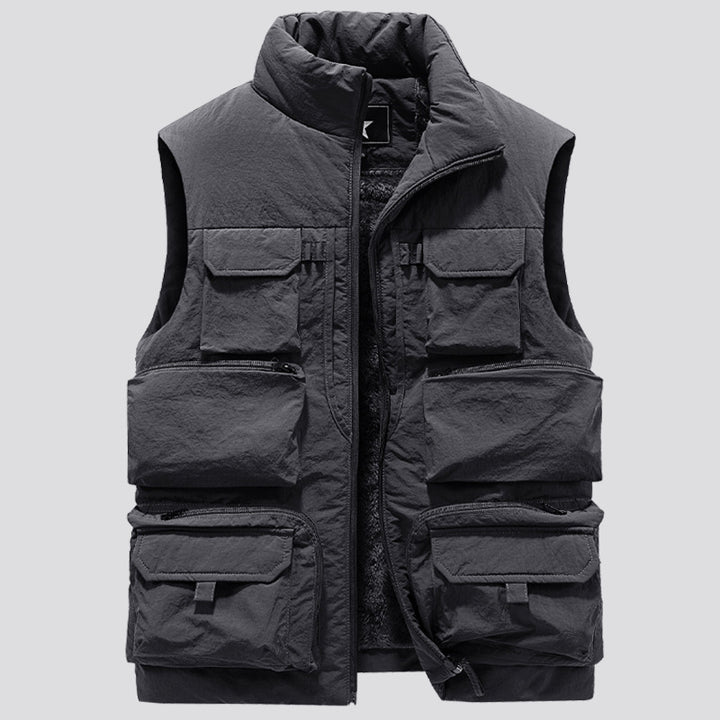 Men's Tactical Multifunction Vest with Thermal Insulation and Multiple Pockets Mune Fashion