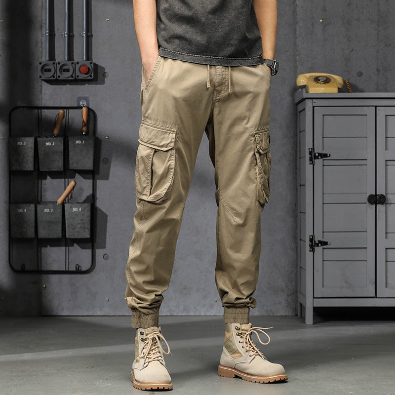Herren Cargo-Joggerhose im Utility-Look mit elastischem Bund, Multifach‑Taschen und gerippten Knöcheln Mune Fashion