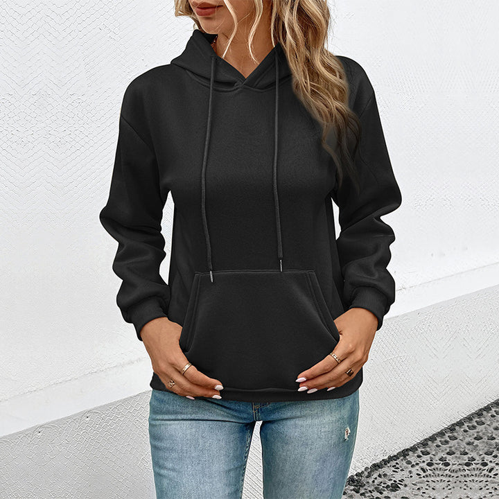 Women's hoodie with kangaroo pocket and relaxed oversized fit Mune Fashion