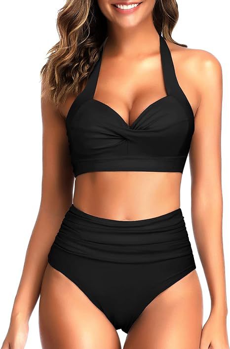 Ladies High-Cut Bikini with Refined Top Mune Fashion