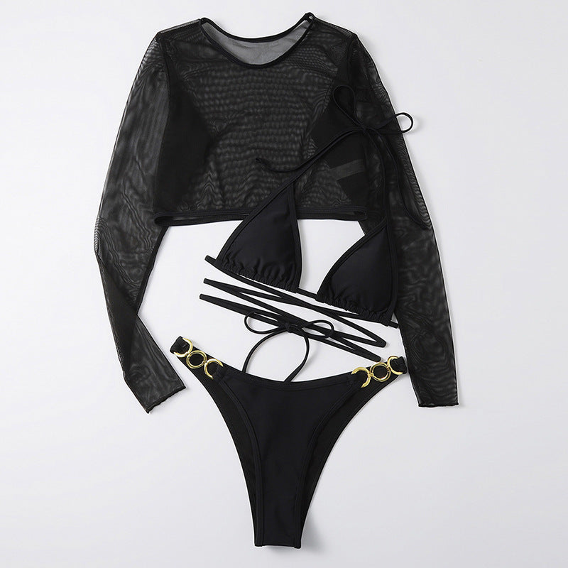 Women’s bikini set with long top and adjustable straps Mune Fashion