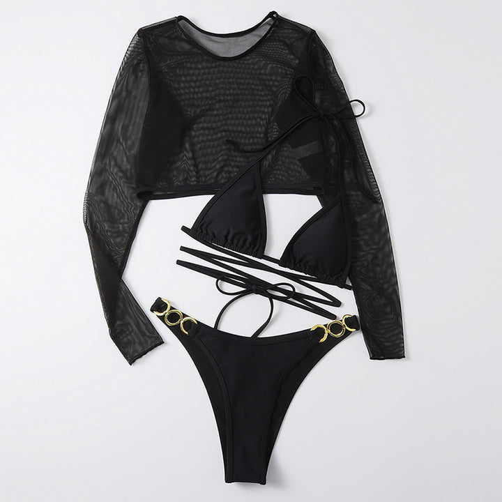 Women’s bikini set with long top and adjustable straps Mune Fashion