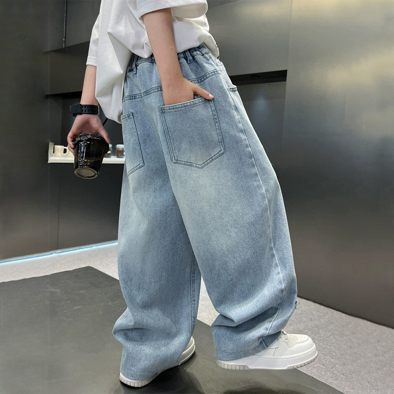 Women Wide Jeans with Creative Applications Mune Fashion