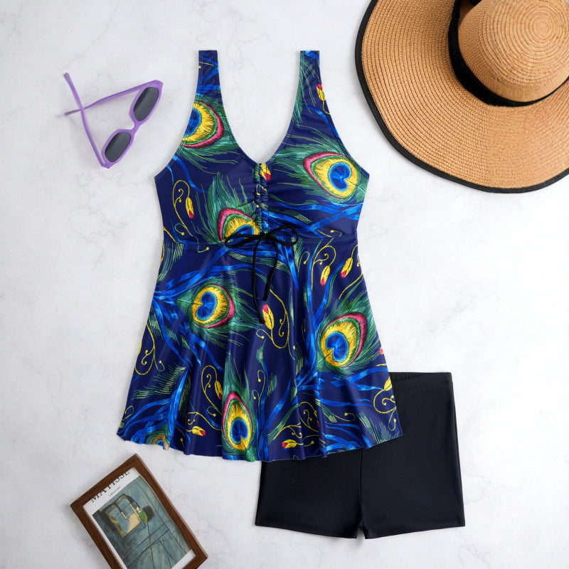 Women's tankini top with side gathering detail Mune Fashion