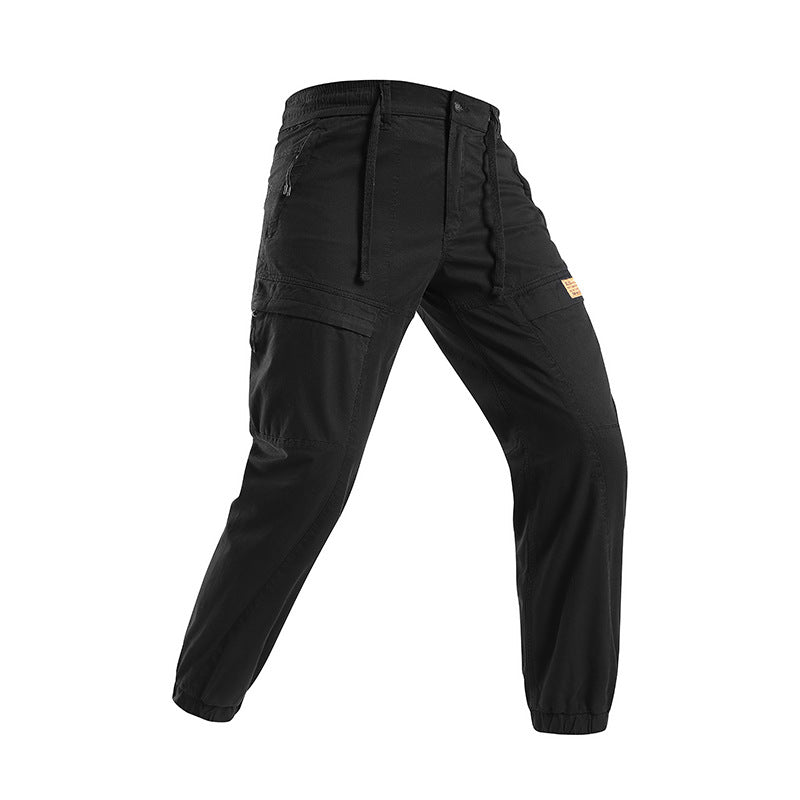 Herren Abenteuer‑Cargojogger aus Ripstop‑Baumwollmix mit Elastischem Bund, Knieeinsätzen und Multifachtaschen Mune Fashion