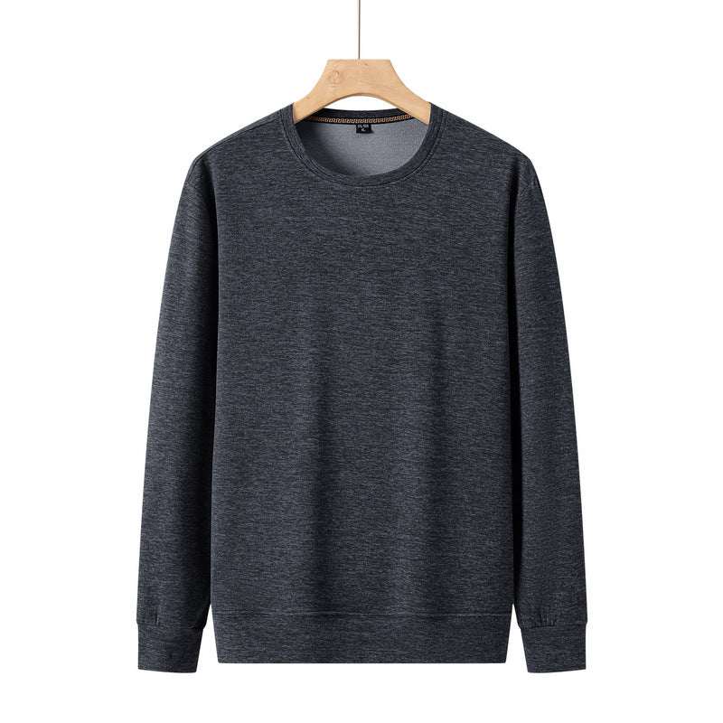 Men's Fine Crew Neck Sweatshirt made of Cotton Blend with Regular Fit and Ribbed Cuffs Mune Fashion