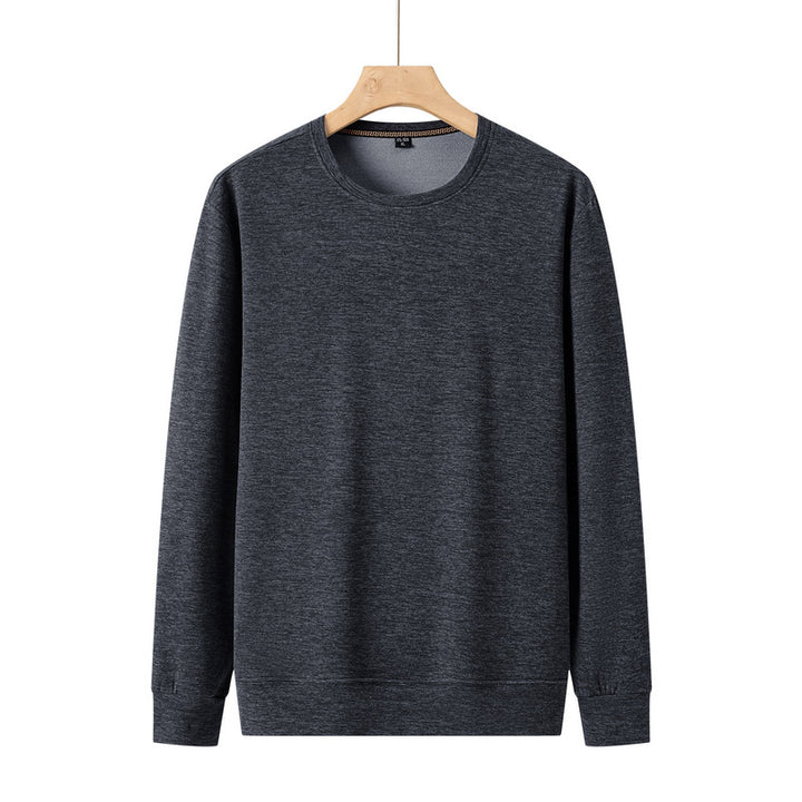 Men's Fine Crew Neck Sweatshirt made of Cotton Blend with Regular Fit and Ribbed Cuffs Mune Fashion