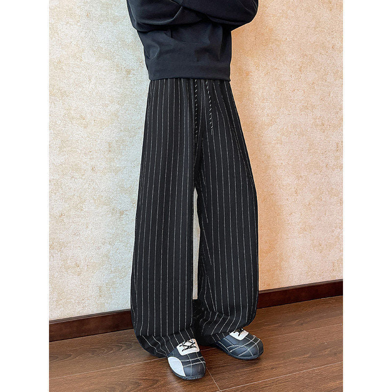 Women Casual Loose-Fit Striped Pants Mune Fashion