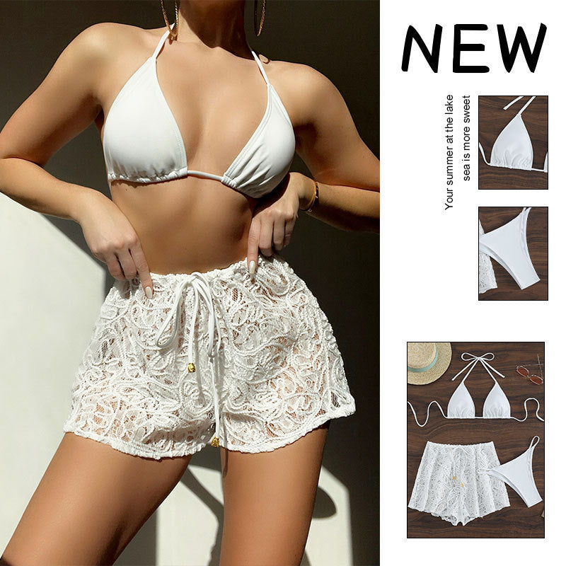 Ladies Crochet Swim Shorts Mune Fashion