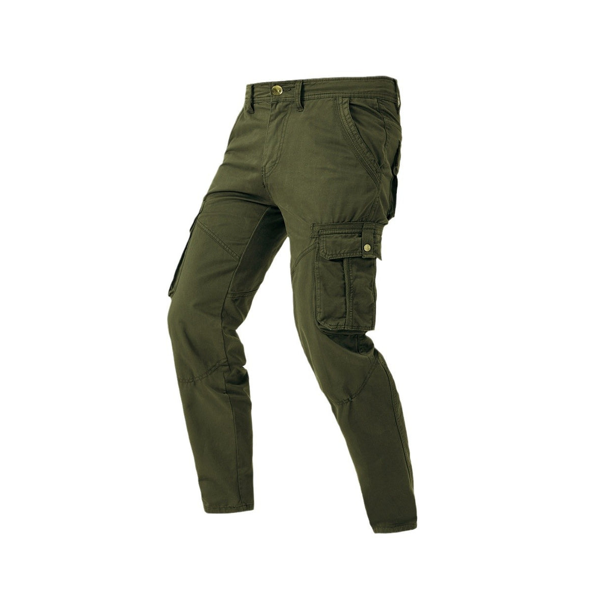 Men's Tapered Cargo Pants with Multiple Pockets, Knee Inserts, and Utility Details Mune Fashion