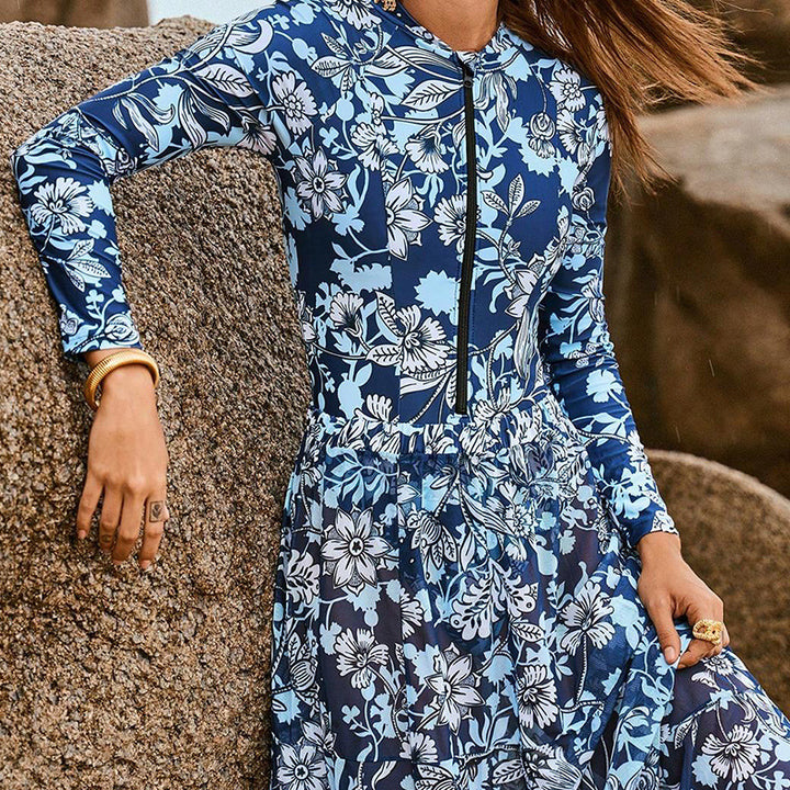 Women's swimsuit with long sleeves and matching maxi skirt Mune Fashion