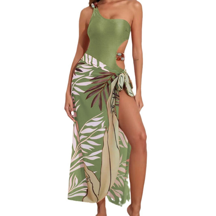 Women's swimsuit set with asymmetrical top and elegant sarong Mune Fashion