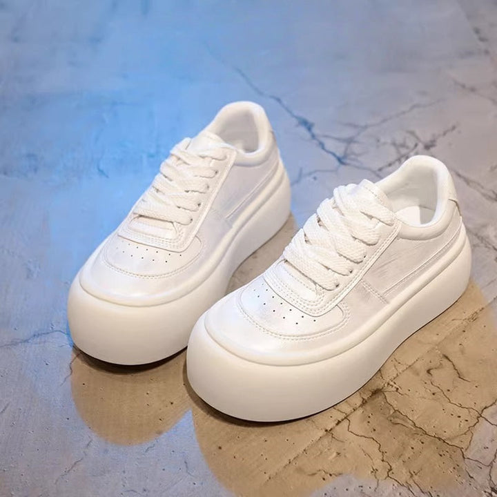 Women's Platform Sneakers with Ergonomic Sole and Breathable Upper Material Mune Fashion