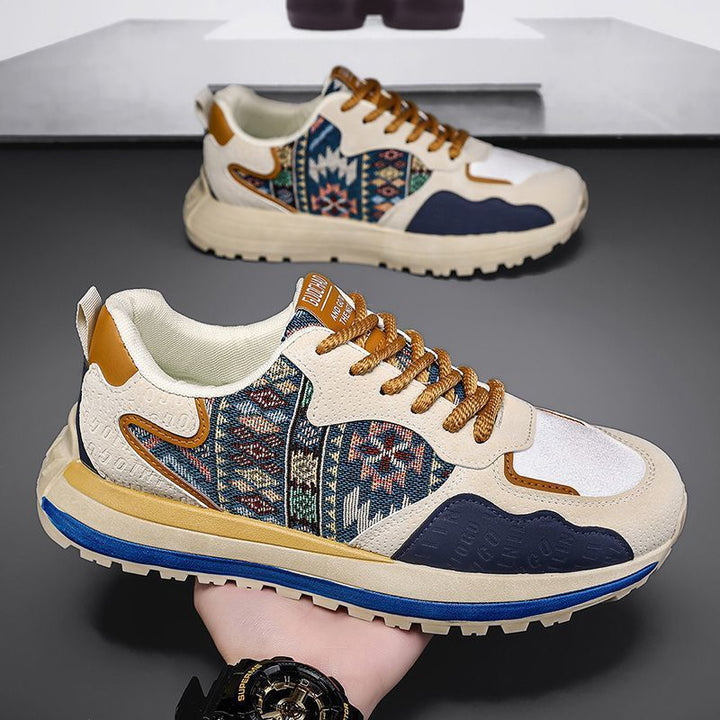 Women's sporty sneakers with attractive ethnic design Mune Fashion