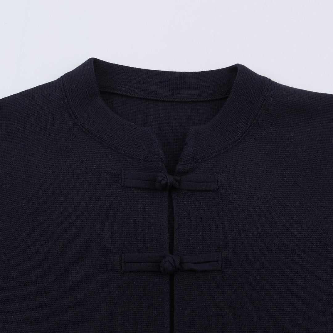 Women's short jacket with frog closures and patch pockets Mune Fashion