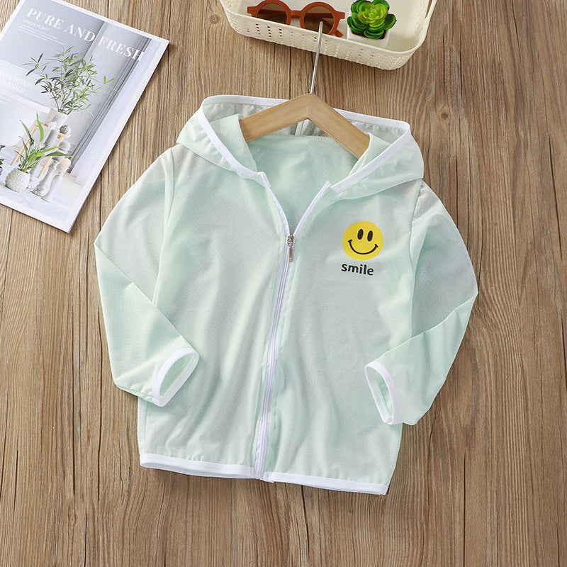 Unisex nan children's light hoodie jacket with breathable mesh fabric and full zipper Mune Fashion