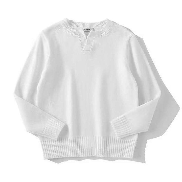 Women Chunky Knit Sweater with Stand-Up Collar Mune Fashion