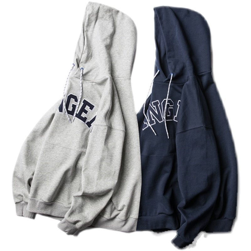 Unisex Oversized Hoodie in Collegiate Look with Kangaroo Pocket and Contrast Drawstring Mune Fashion