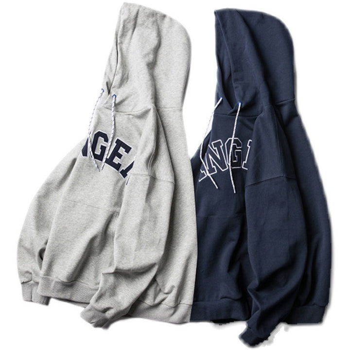 Unisex Oversized Hoodie in Collegiate Look with Kangaroo Pocket and Contrast Drawstring Mune Fashion