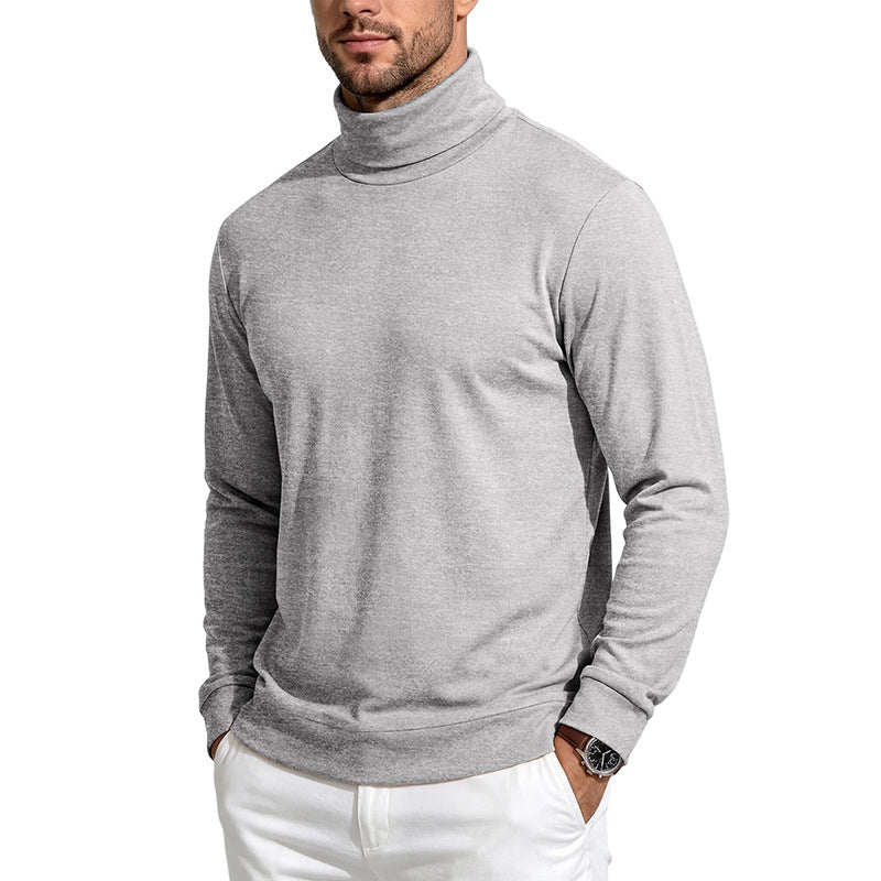 Men's fine knit roll neck sweater with a slim silhouette and elastic cuffs Mune Fashion