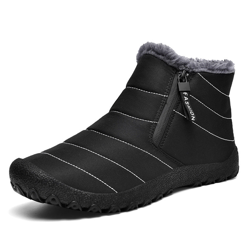 Ladies Padded Winter Short Ankle Boot with Teddy Lining and Zipper Mune Fashion