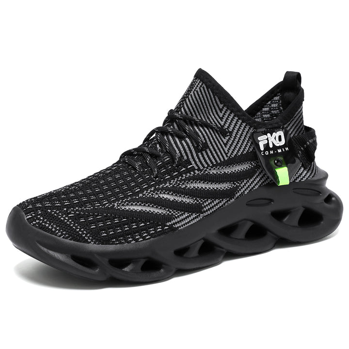 Men's nan lightweight knit sneakers with seamless sock upper, breathable mesh upper material, and innovative hollow molded EVA cushioning Mune Fashion