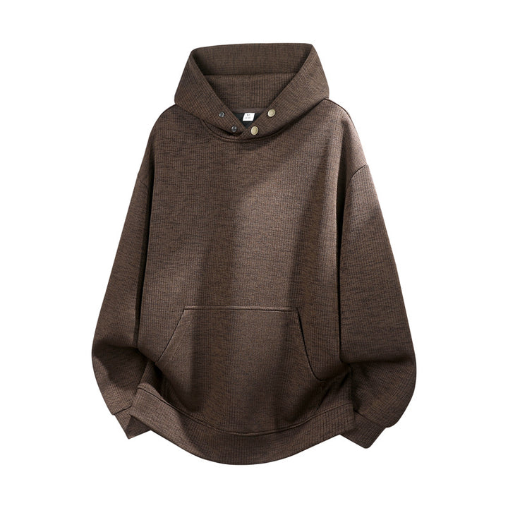 Unisex Oversize Hoodie with High Collar Trim & Kangaroo Pocket Mune Fashion