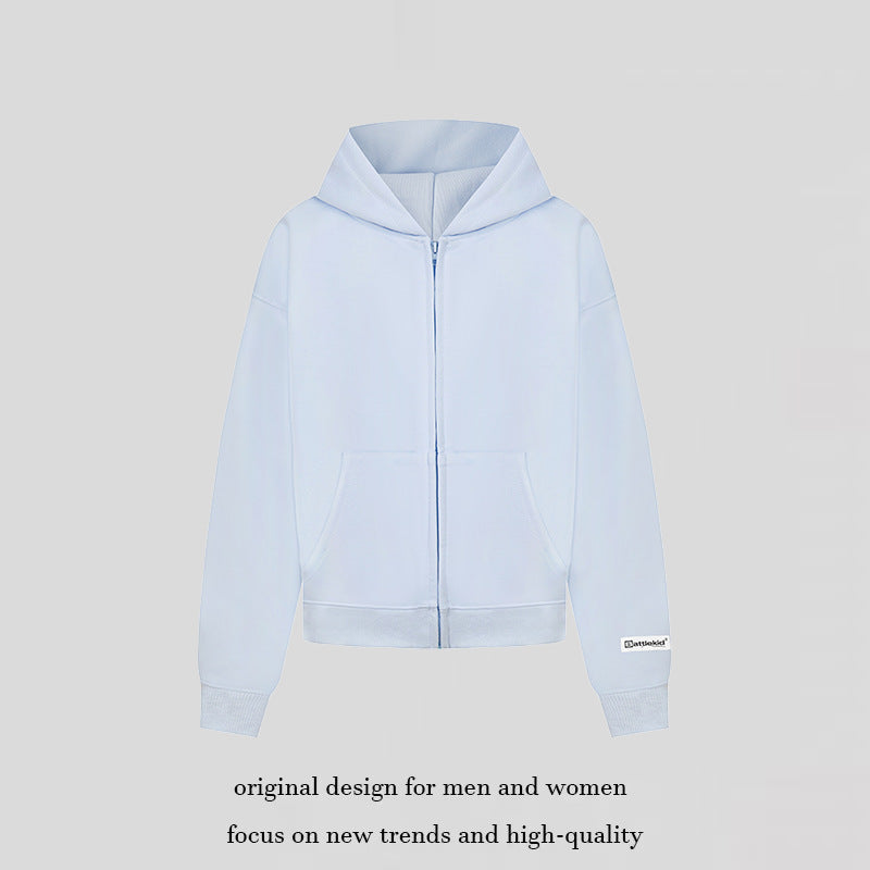 Women’s hoodie sweat jacket with full zip, kangaroo pocket and relaxed fit Mune Fashion