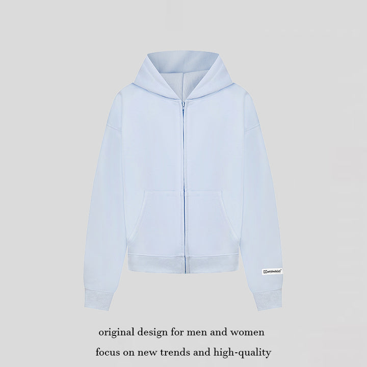 Women’s hoodie sweat jacket with full zip, kangaroo pocket and relaxed fit Mune Fashion
