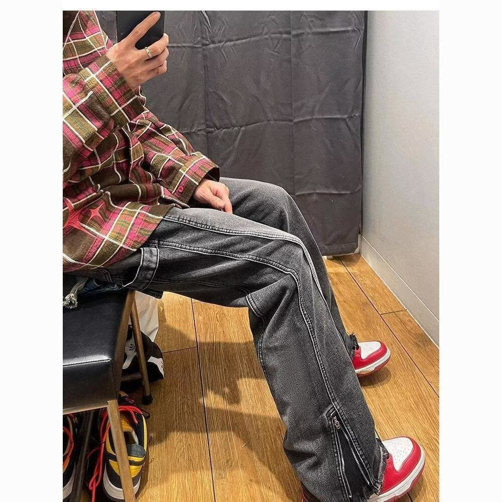 Men's Casual Cargo Jeans Mune Fashion