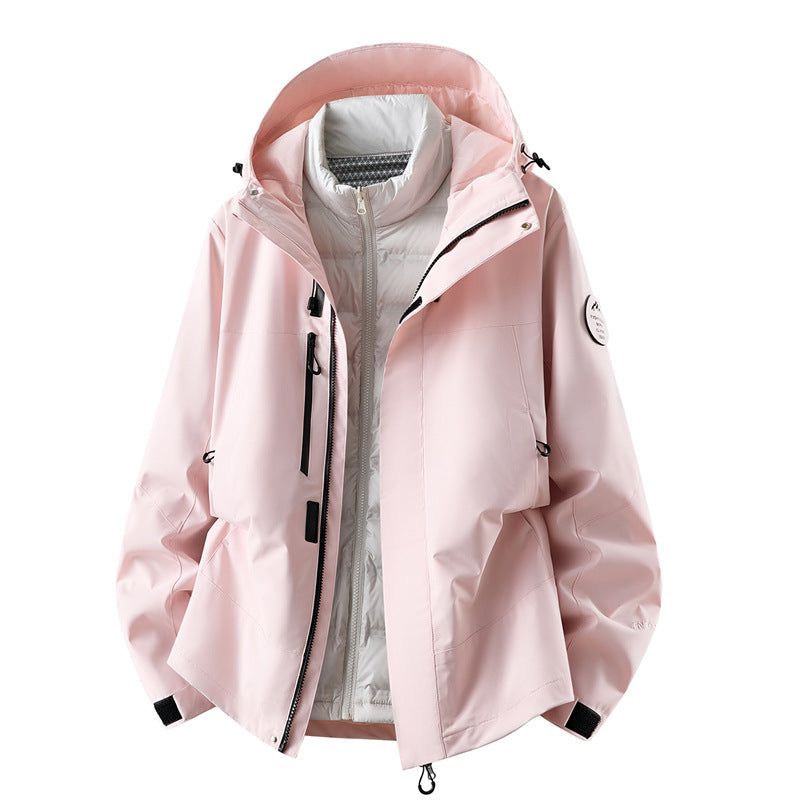 Men's waterproof outdoor jacket with removable fleece inner jacket Mune Fashion