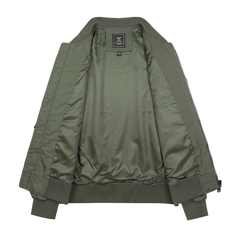 Men's Multi-Pocket Tactical Bomber with Modular Exterior Pockets and D-Ring Details Mune Fashion