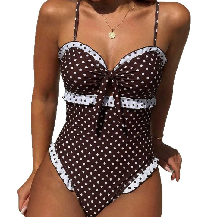 Women's swimwear with romantic polka dots and playful ruffle details Mune Fashion