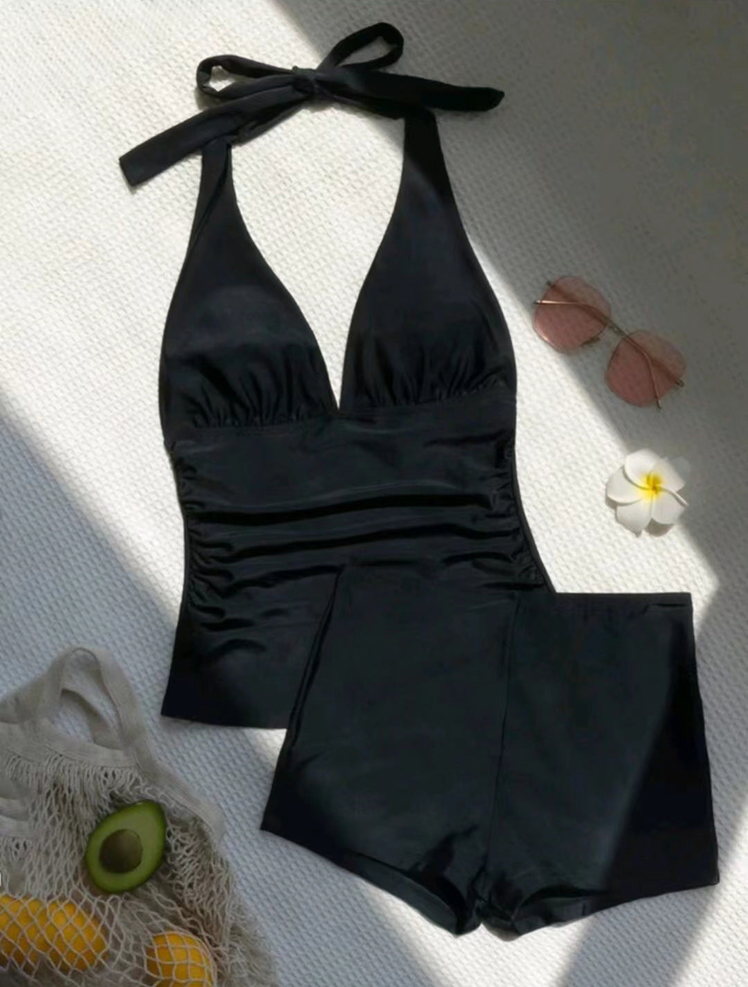 Women High-Cut Tankini with Flexible Top Mune Fashion